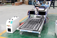 ACCTEK Petit routeur CNC de bureau avec axe rotatif AKG6012 + pour poupées graphiques tridimensionnelles de process et modèles de voitures