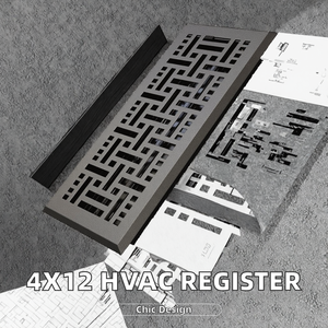 Hợp kim nhôm hiện đại có thể điều chỉnh lưới tản nhiệt không khí bền cho hệ thống HVAC lắp đặt Trần trong văn phòng tầng hầm nhà kho - Product Image 3