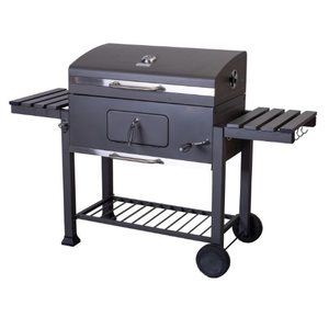 Xxl hình chữ nhật thép cao cấp vườn sân sau ngoài trời BBQ than nướng với gang nấu ăn lưới - Product Image 1
