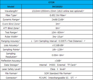 Mini OTDR <b>Fiber</b> <b>Optical</b> Time Domain Reflectometry 3.5inch <b>Fiber</b> <b>Equipment</b> 1310/1550nm APC/UPC 10m~60km 24/22db - Product Image 5