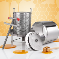 Presse à miel manuelle en acier inoxydable, extracteur de cire d'abeille, presse-cire pour l'apiculture domestique et agricole, directement de l'usine