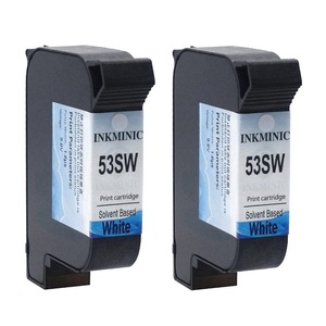 Hot Sell Alternative 53SW Solvent Based <b>White</b> Color Ink Cartridge For Sojet Elfin I Elfin IVS V2 Elfin II Thermal TIJ <b>Printer</b> - Product Image 6