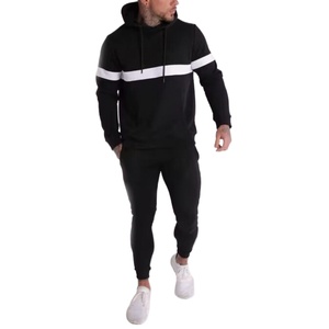 ชุดกีฬาผู้ชายแบบกำหนดเอง ชุดวอร์มผู้ชายไซส์ใหญ่ ชุดกีฬาผู้ชายพร้อมฮู้ด - Product Image 1