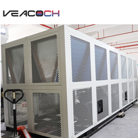 Enfriador de Tornillo Refrigerado por Aire con R410A, Ventilador de Bajo Ruido, Control Modular para Sistemas de Refrigeración de Procesos HVAC en Fábricas y Centros Comerciales