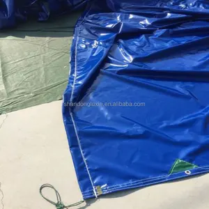 卡车聚氯乙烯防水布条纹遮阳篷织物孔眼重型塑料板防水紫外线处理编织遮阳篷防水布