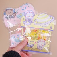 Sachet d'emballage alimentaire scellé sous pression en CPP motif Ours de dessin animé Modèle D201 Petit Transparent pour Aliments pour Bébés et Chewing-gums