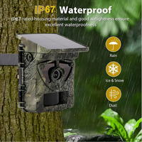 Caméra de chasse solaire 8K 60MP avec connexion Wi-Fi, contrôle par application, étanche et sans fil pour la faune