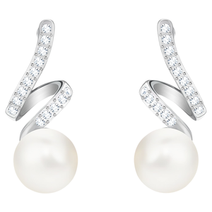 Collezione di Orecchini alla Moda per Donne, Orecchini a Perno con Cristalli Intrecciati, Orecchini Pendenti Cigno Nero per Occasioni Quotidiane - Product Image 2
