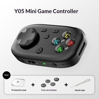 Y05 Mini Pengontrol Game Kompak Portabel Getaran Motor Ganda Pelepasan Kontinu untuk Switch PC Ponsel Android