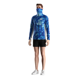 Camisa de Pesca Híbrida para Hombre con Máscara Facial Integrada y Paneles de Malla Ventilada para Clima Cálido, Pesca y Ciclismo - Product Image 5