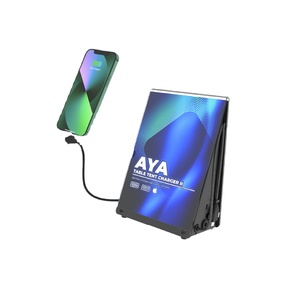 Stazione di ricarica desktop Y2 Power <span class=keywords><strong>AYA</strong></span> II con cavo 3-in-1, personalizzazione opzionale, caricatore compatto per telefono per bar e ristoranti - Product Image 2