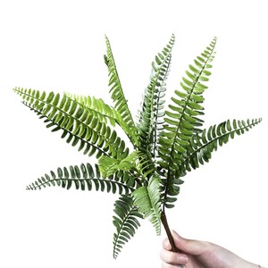 Mengjie Handicrafts - Helecho Artificial Boston de 45 cm, Planta Verde de PVC Suave, Decoración para el Hogar, Accesorios para Bodas - Product Image 5