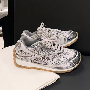 High Quality Men's and Women's Designer Sneakers New Lace-Up Winter Casual Walking Style Shoes Non-Slip Mesh Sports Sneakers - Product Image 1