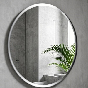 Half-Moon Semi-circular Minimalist Frameless: Grey, <b>Silver</b>, Blue & Dark Blue <b>Mirrors</b>,Tinted Colored Glass, Colored <b>Mirror</b> Sheets - Product Image 4