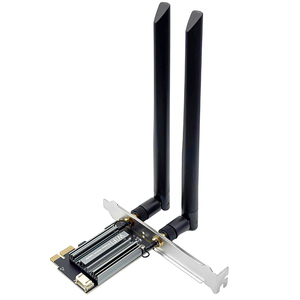 Adaptador PCIe Wifi7 <span class=keywords><strong>Bluetooth</strong></span> 5,4 2 en 1 2,4G/5G/6G Chip de alta velocidad 5800Mbps Tarjetas de red inalámbrica para escritorio - Product Image 2