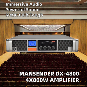 Amplificador de Subwoofer Digital Profesional Mansender DX-4800 2U Clase AB de 4 Canales 4x800W con Entrada XLR - Product Image 2