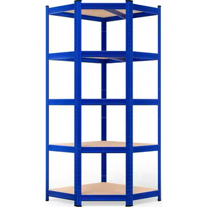 NINGSHUO Étagères en Métal Légères de 150cm pour Garage 4 à 5 Niveaux avec Panneau Métallique - Product Image 1