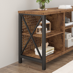 モダンな素朴なウッドソファ工業用コンソール入り口廊下テーブル高級テレビスタンドリビングルーム用家具 - Product Image 4