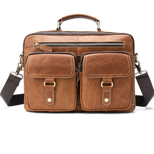 19SG-8156M de cuero genuino bolsos de hombro Multi función abogados maletín - Product Image 1
