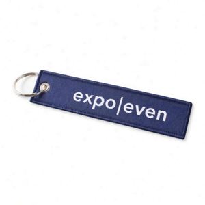 Wholesale Custom Fabric Embroidery Patch <b>Key</b> <b>Ring</b> Tag Stylish Embroidered Keychain for Carabiner & Promotional Items - Product Image 4