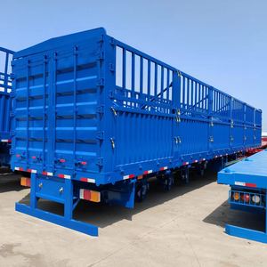 Remorque à 2/3 essieux pour clôture latérale, transport d'animaux |   Remorque à ridelles latérales 2/3 essieux pour le transport d'animaux - Product Image 1