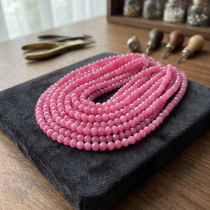 Beadsnfashion Zed Cut Tyre Beads 3x4mm Assorted Shape Pink Model MGB-158 DIY Jewelry <b>Bracelet</b> Necklace Earrings Making - Product Image 5