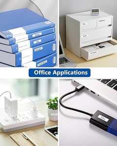 Cinta laminada blanca de 6 mm (0,23 pulgadas) compatible con <span class=keywords><strong>Brother</strong></span> P Touch TZe-211 TZe211 TZ - Product Image 6