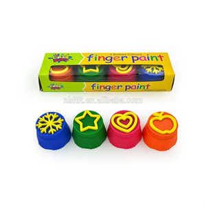 Peinture à doigts <span class=keywords><strong>acrylique</strong></span> en gros, 4 couleurs vives, pour papier et <span class=keywords><strong>toile</strong></span> - Product Image 2