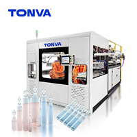 Machine de soufflage par extrusion automatique pour ampoules monodose en PE, connectées par bande, pour flacons et ampoules à presser en plastique