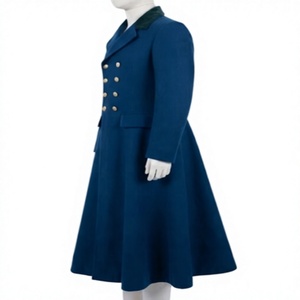 Manteau long croisé bleu pour homme, chaud et respirant, idéal pour l'hiver, style décontracté ou professionnel - Product Image 4