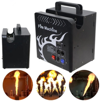 Machine à Effet de Feu à Trois Têtes DMX512, Projecteur LED Mobile pour Scène Extérieure, DJ, Concerts et Événements