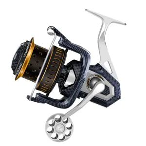 Surf Vissen Reel 8000-12000 Size Alle Metalen Spool 15Kg Max Drag 5 + 1BB Cnc Metalen Handvat line Spool Saltwater Spinning Wielen