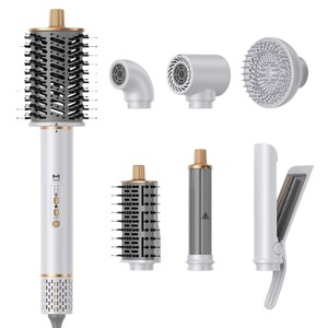 Asciugacapelli Ionico con 7 Accessori, Styler per Capelli Automatico Bidirezionale, Multi-Temperatura, Asciugatura Rapida per Casa e Salone - Product Image 5