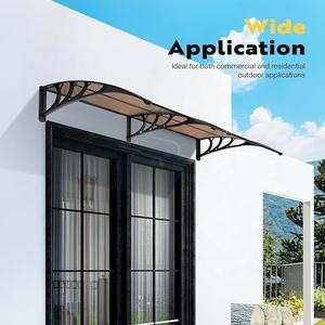 Portes Fenêtres Pergola Fenêtre Porte Auvent Pare-Soleil Blocage de la Pluie Caractéristique Revêtement en Poudre Cadre Pression Nature Style Gazebos Arbor - Product Image 2
