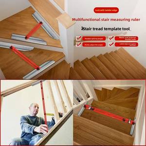 Mesa de rodadura de escalera ajustable de aleación de aluminio, herramienta de encofrado de grado DIY con herramienta de medición de escalera graduada, compatible con OEM y ODM - Product Image 3