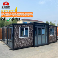 Casa Contenedor Prefabricada Moderna de Lujo, Móvil, de 40 pies/20 pies, 3 Dormitorios, Expandible, Plegable, Impermeable y Resistente al Viento, Diseño Personalizado, Venta al Por Mayor