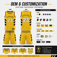 Ensemble Maillot et Short de Basketball Personnalisé Imprimé Premium Léger pour Hommes – Respirant, DryFit, Extensible, Sublimation – Adultes Clubs