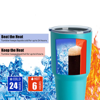 Offre Spéciale : Tasse de Voyage Isotherme en Acier Inoxydable à Double Paroi de 30 oz avec Logo Personnalisé et Couvercle, Idéale pour les Fêtes