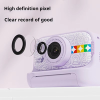 Cetak perjalanan portabel kamera anak-anak, Printer Mini lensa ganda 1080P HD, kamera Digital instan anak