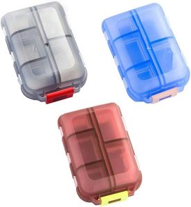 กล่องยาแบบพกพา 10 ช่อง สีสันสดใส รุ่นใหม่ ขายดี จัดเก็บยาได้ 7 วัน - Product Image 1