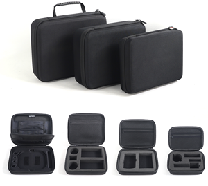 Étui de transport rigide noir personnalisé, étanche, boîte de protection pour outils avec poignée - Product Image 2