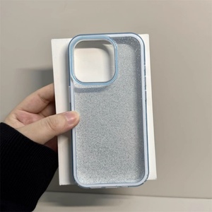 เคสโทรศัพท์ใสกันรอยขีดข่วนแบบกลิตเตอร์ 3 in 1 วัสดุ TPU นิ่ม สำหรับ iPhone 16 Pro Max 16 Plus ป้องกันด้านหลัง - Product Image 5