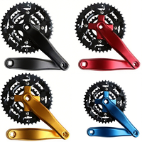 Vente directe d'usine : Ensemble de manivelle de vélo Shan 9 vitesses, trois disques, 64/104BCD, étanche, pliable, en alliage d'aluminium et acier