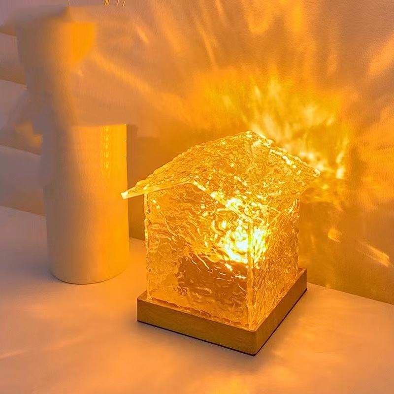 Luz cálida enchufable para habitación de cristal-5w