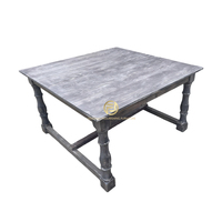 Table rustique pliante classique en bois massif de style ferme pour événements, mariages, fêtes, hôtels, banquets et salles à manger