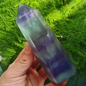 Di alta Qualità del Commercio All'ingrosso Della Pietra Preziosa Reiki Bacchette di Cristallo Punti Obelisco <span class=keywords><strong>Blu</strong></span> Fluorite Point Per La Guarigione - Product Image 5