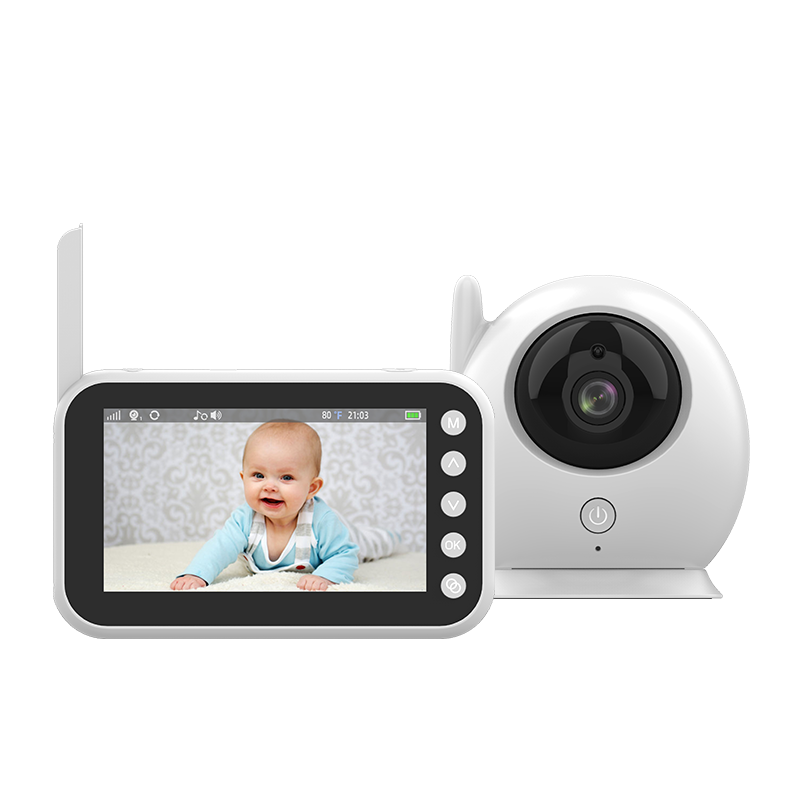 2022 New Two Way Talk Night vision Temperature Monitoring Lullaby Babyfoon Smart Video Baby Monitors