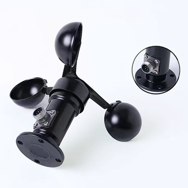 Digital Anemometer Wind Speed Sensor Meter Three Cup Anemometer RS485 0-20mA 0-5V