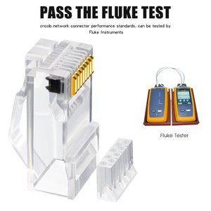 CNCOB Cat 6 Belden + Rj45 + Connector UTP Modular Phích Cắm 4 Cặp 5e Shielded Cat5e Sftp 24awg Cáp Cat7 Nối - Product Image 4