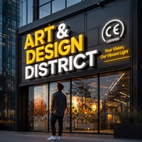 Enseignes LED personnalisées pour entreprises, lettres en relief rétroéclairées 3D, enseignes LED en acrylique, panneaux nominatifs en acrylique